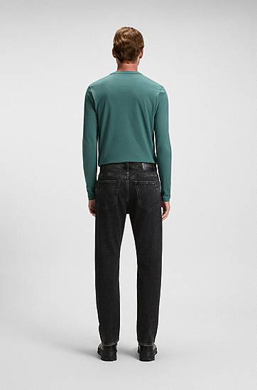 Дънки BOSS Regular-fit jeans comfort-stretch denim Черно | 50549861, 1