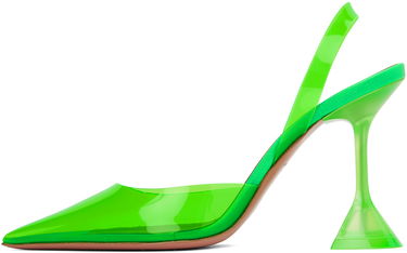 Кецове и обувки Amina Muaddi Sling Back Heels Зелено | HOLLI GLASS SLING CL PVC, 2