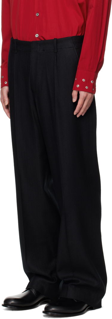 Панталони OUR LEGACY OUR LEGACY Borrowed Pinstripe Trousers Черно | M4254BC, 3