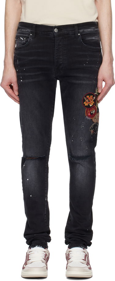 Дънки AMIRI AMIRI Vintage Patch Skinny Jeans Черно | AMDNSY1130, 0