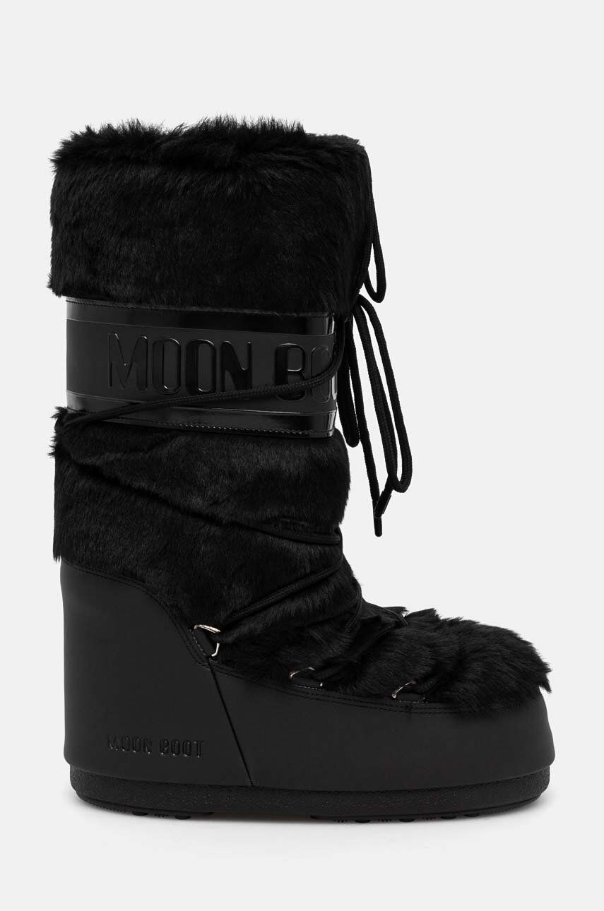 Кецове и обувки Moon Boot MB ICON FAUX FUR Boots Черно | 80D1408900.N001, 1