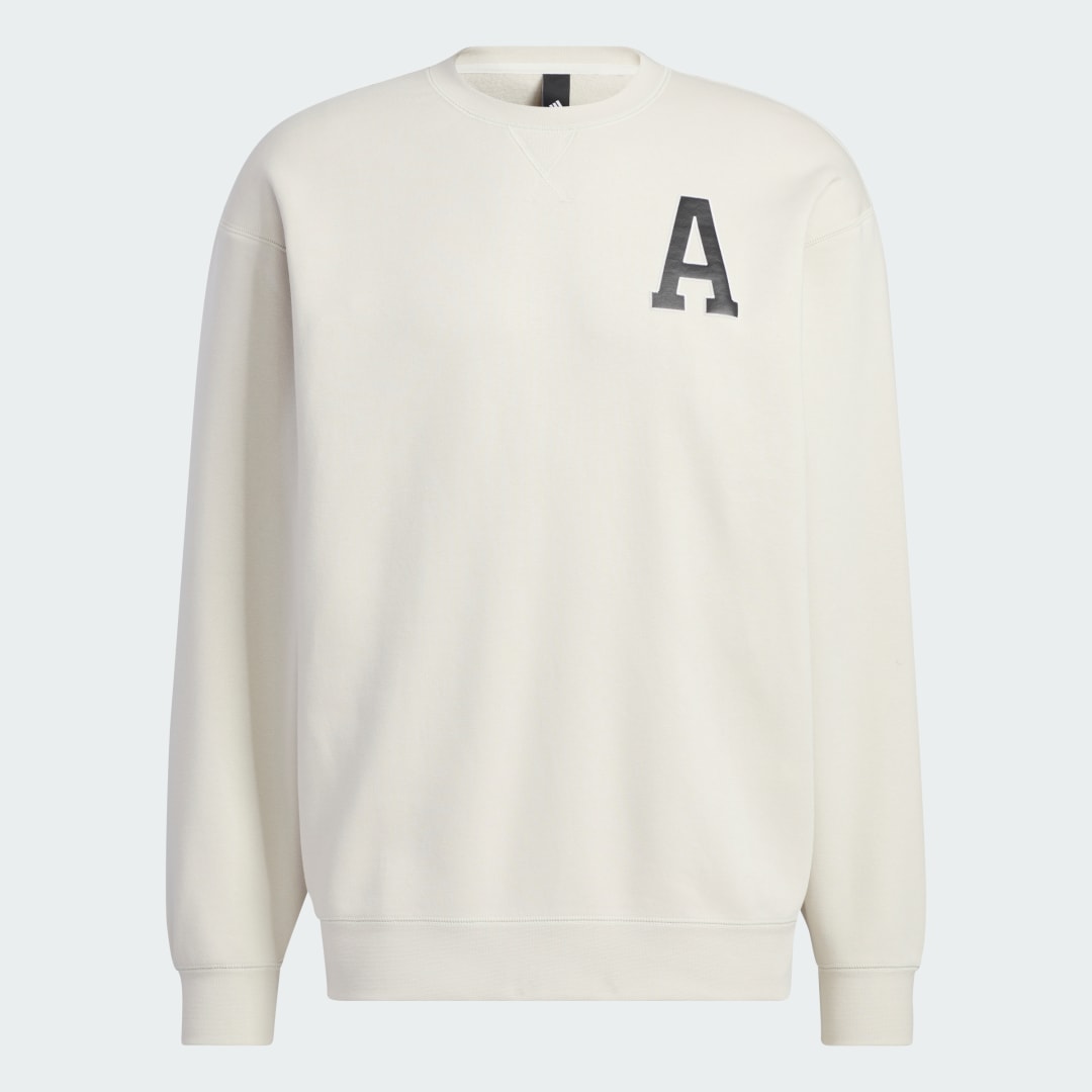 Пуловер adidas Performance Men's Fleece Graphic Crewneck Sweatshirt Бежово | IB2724, 0