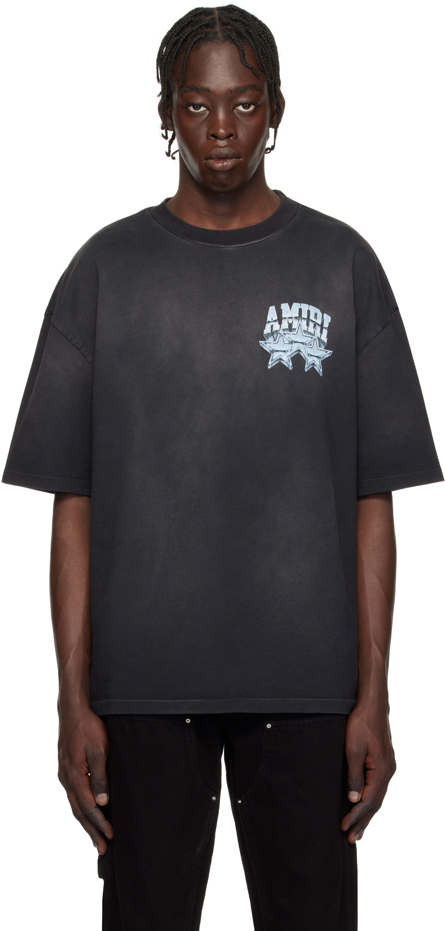 Тениска AMIRI Championship Graphic Print Cotton T-Shirt Черно | AMJYTE1139, 0