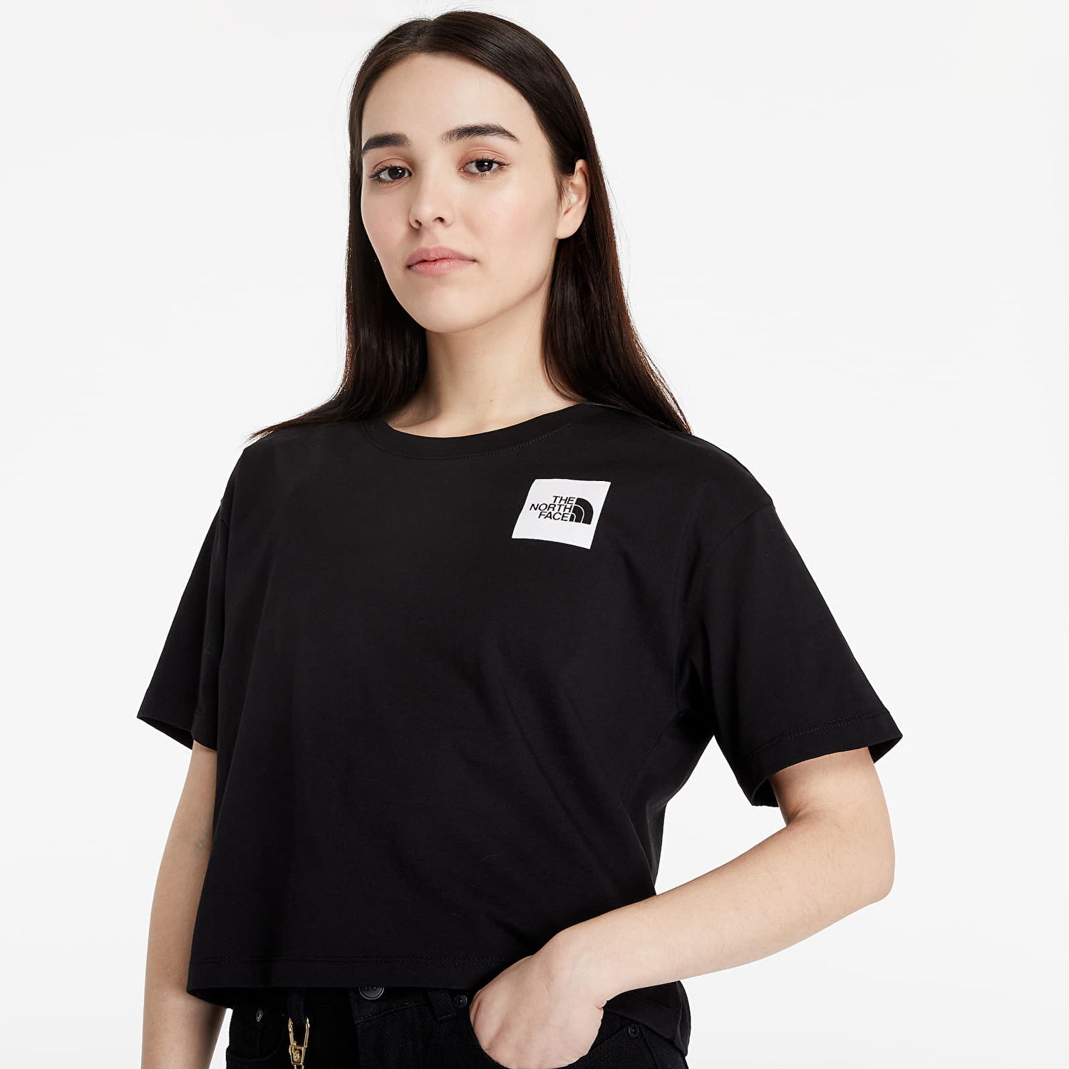 Тениска The North Face Cropped Fine Tee Черно | NF0A4SY9JK31, 0