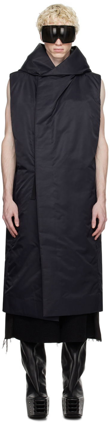 Жилетка Rick Owens Hooded Puffer Vest Черно | RR02C7921 BR, 0