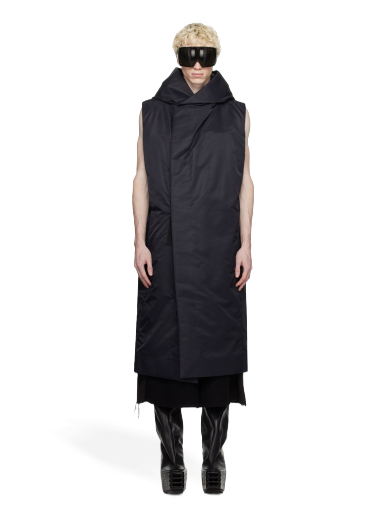 Жилетка Rick Owens Hooded Puffer Vest Черно | RR02C7921 BR