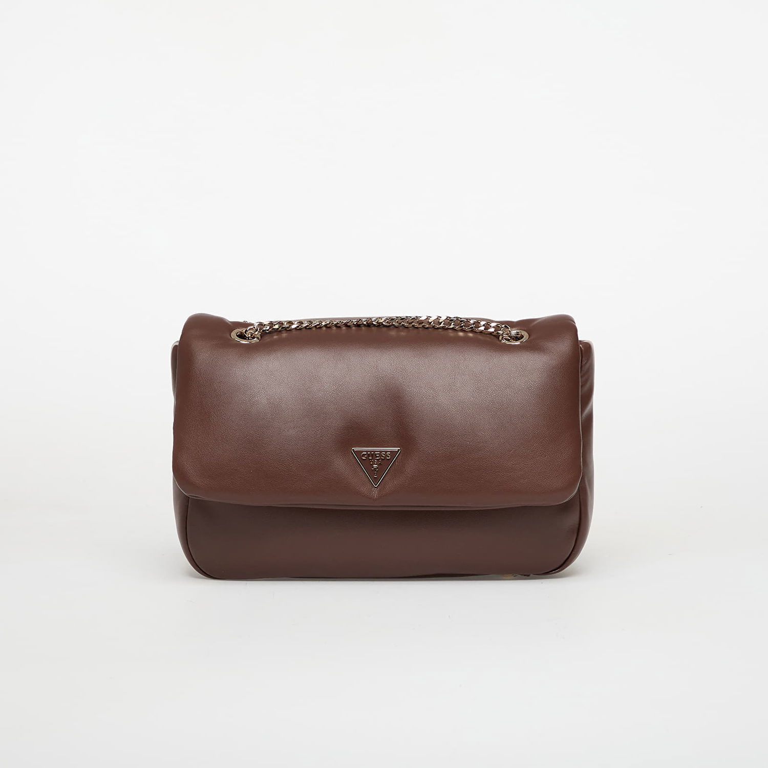 Чанта през рамо GUESS Padded Chain Strap Convertible Crossbody Flap Bag Sunetra Universal Кафяво | HWNG7534210-ESP, 0