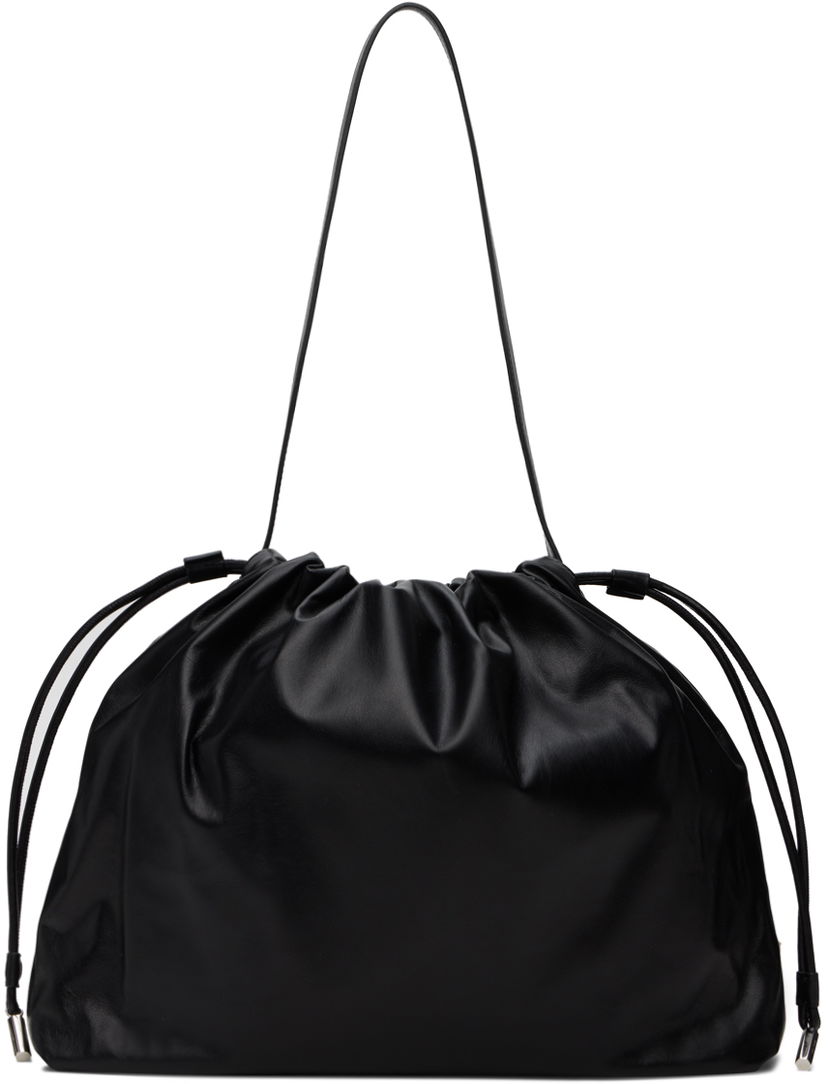 Чанта през рамо The Row Black Angy Shoulder Bag Черно | W1666-L100