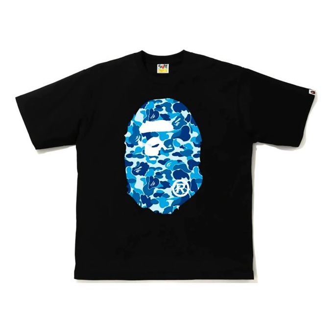 Тениска BAPE Bathing Ape Camo Ape Head Tee Черно | 1E80-110-005