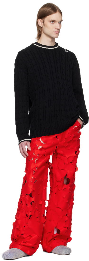 Пуловер Marni Dishevelled Cable Cotton Gauge 5 Sweater Черно | GCMG0425Q0 UFC656, 3