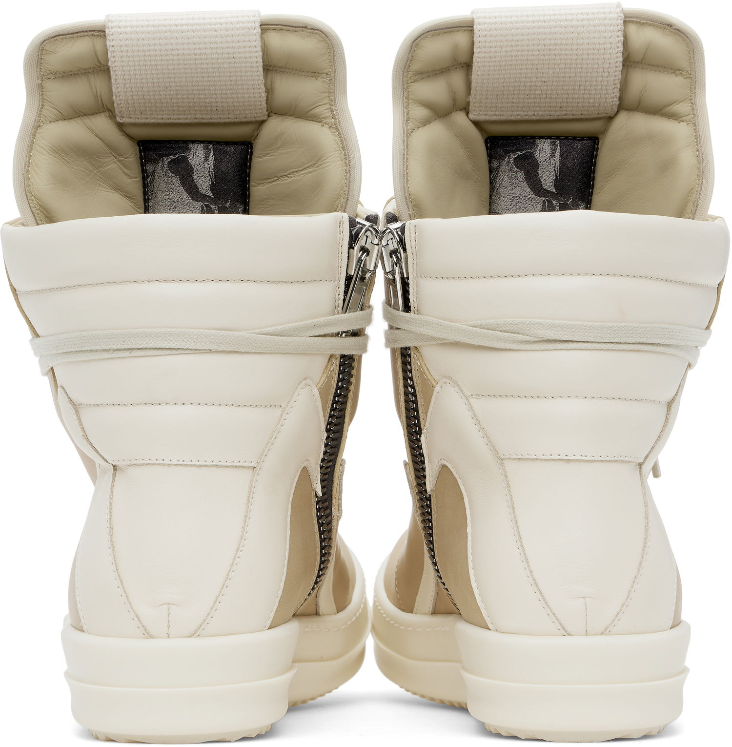 Кецове и обувки Rick Owens Rick Owens Hollywood Geobasket Бежово | RR01E5894 LCHLCO, 1