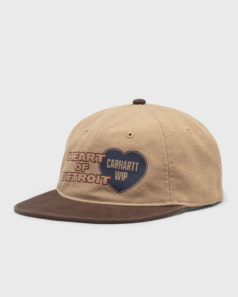 Шапка с козирка Carhartt WIP Heart of Detroit Baseball Cap Бежово | I035248-07E.XX