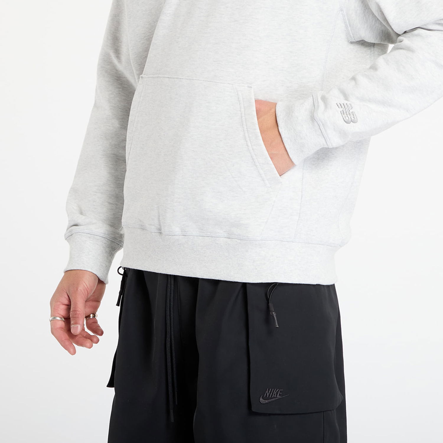 Суитчър New Balance Pullover Hooded Sweatshirt Сиво | NBMT53925AHH, 1