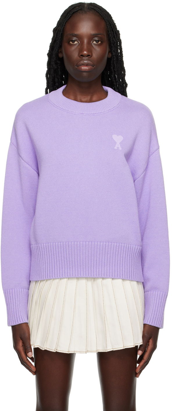 Пуловер AMI SSENSE x Sweater Лилаво | SPUKS008.016.507, 0