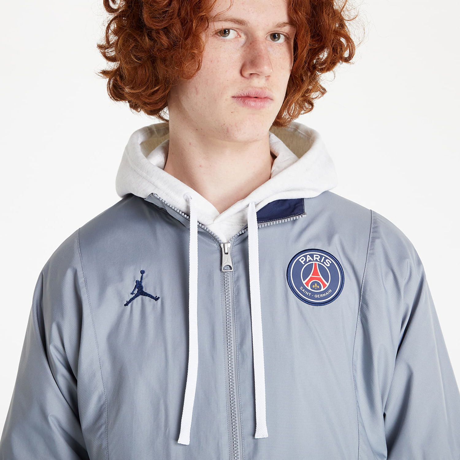 Ветровка Jordan Paris Saint-Germain Flight Suit Jacket Сиво | DJ0387-090, 1