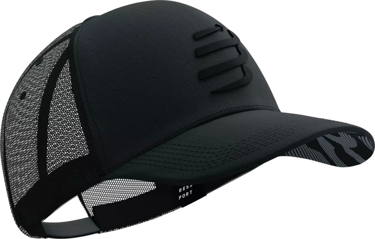 Шапка с козирка Compressport Trucker Cap Черно | xhwu4199032t, 0