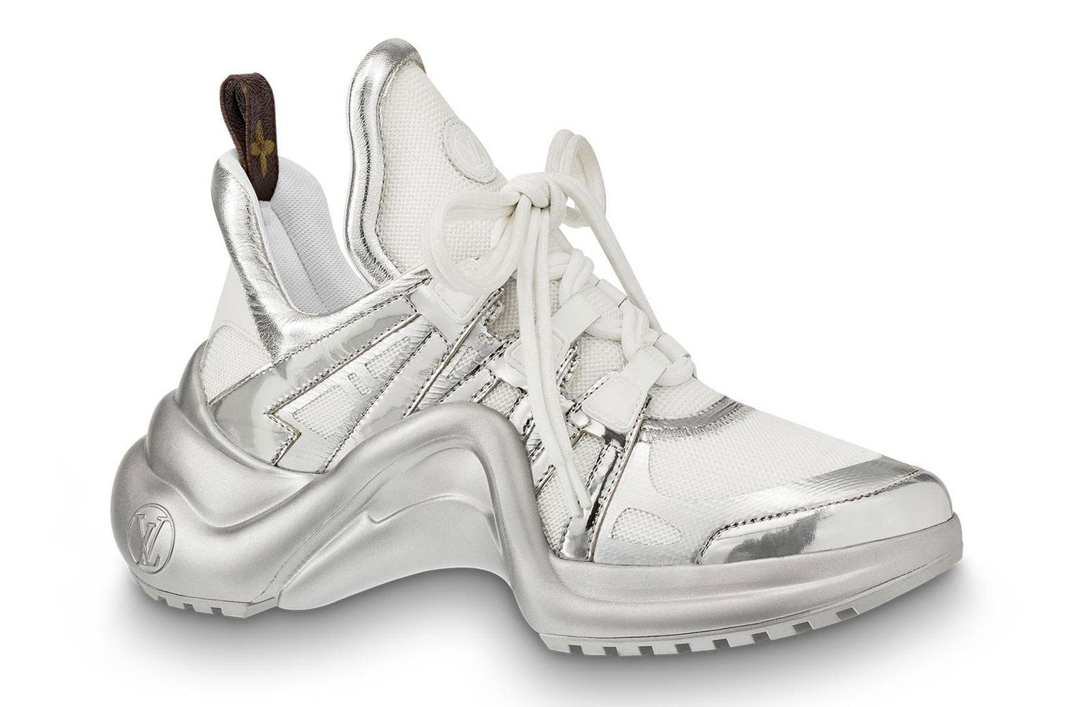 Кецове и обувки Louis Vuitton Archlight Trainer Metallic Silver (Women's) Металик | 1A52JB, 0