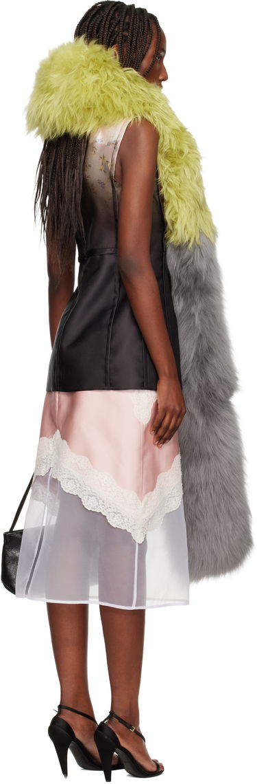 Шал Marni Bicolor Lamb Fur Scarf Многоцветен | ACMC0191Z0 ULM127, 2