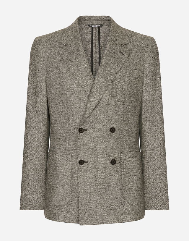 Double-breasted Portofino-fit Stretch Flannel Jacket