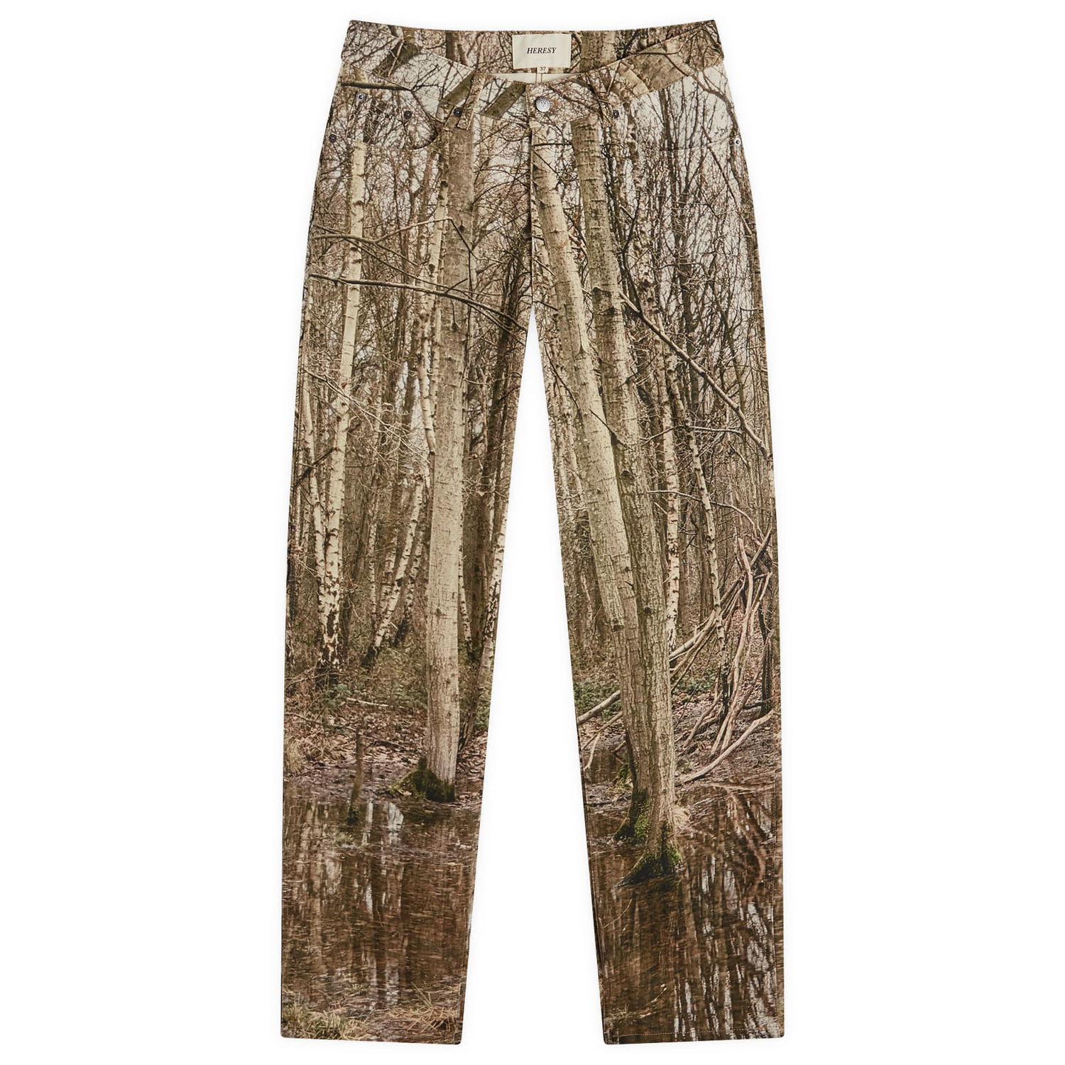 Дънки Heresy Marsh Printed Jeans Кафяво | HAW24-P07, 0