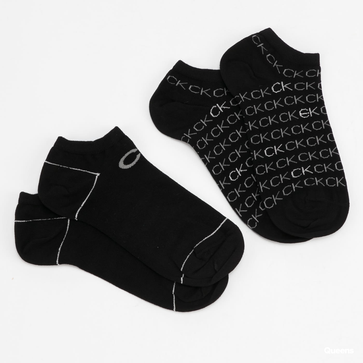 Чорапи CALVIN KLEIN Liner Repeat Logo 2Pack Черно | 701218779 001, 0