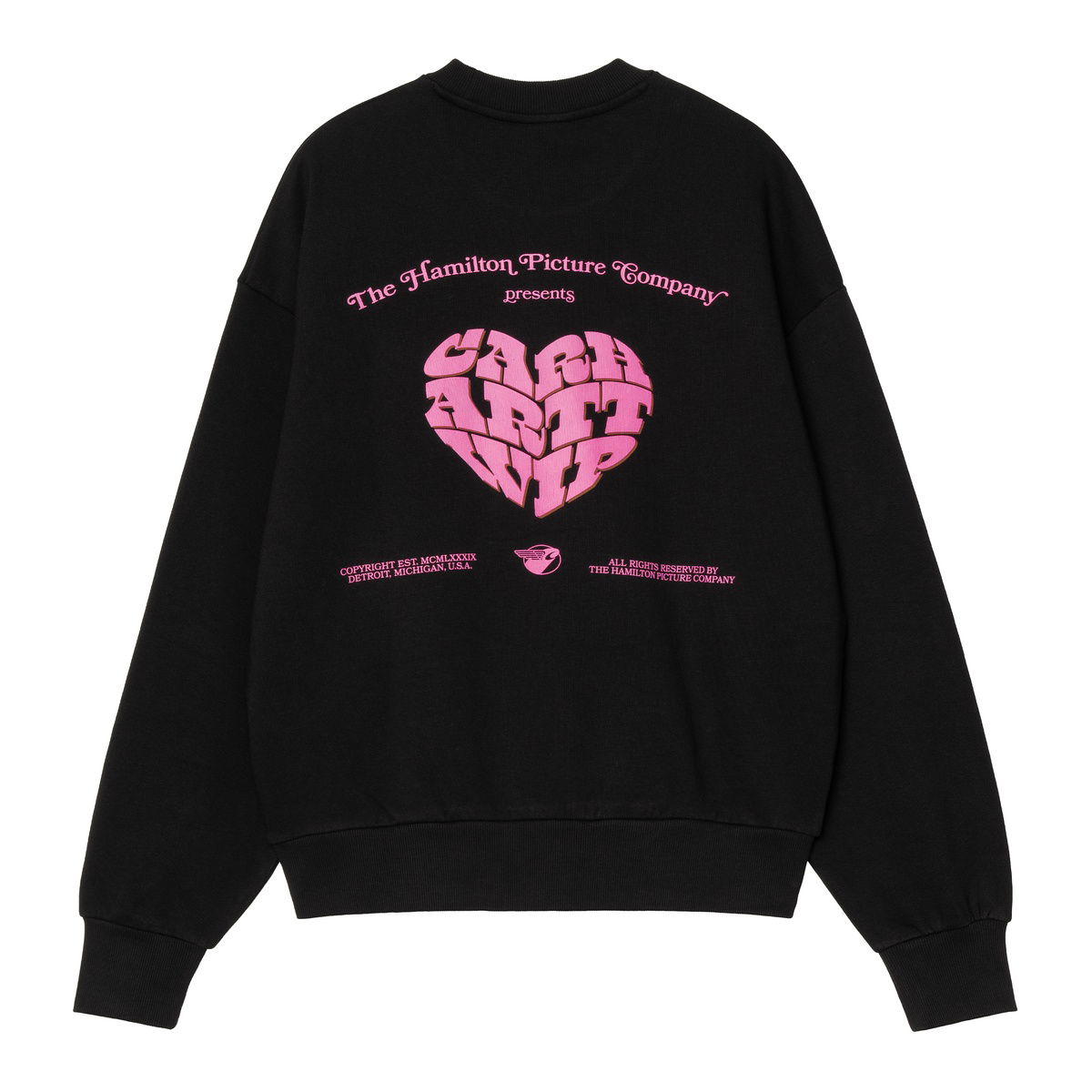 Суитчър Carhartt WIP Black Graphic Print Sweatshirt Черно | I034419_8, 1