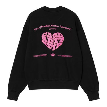Суитчър Carhartt WIP Black Graphic Print Sweatshirt Черно | I034419_8, 1