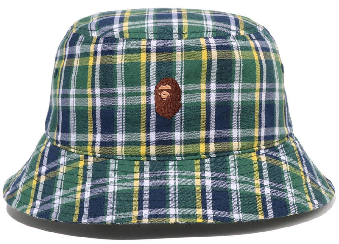 Шапка BAPE Mini Check Plaid Bucket Hat L Многоцветен | 1J30-181-001, 1