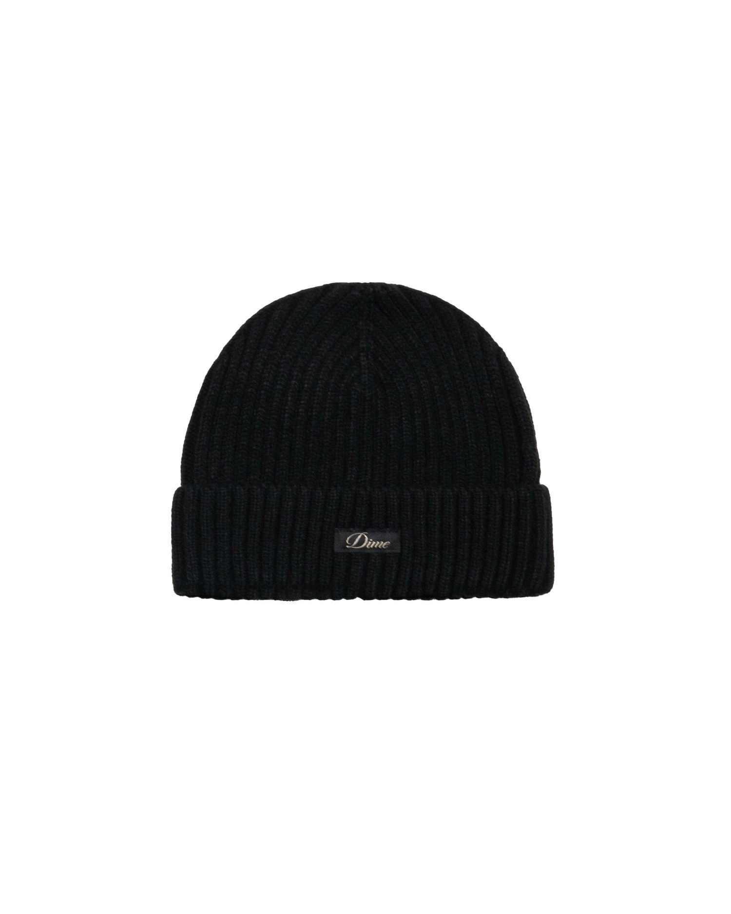 Шапка Dime Cursive Rib Beanie Черно | DIMEFA2528BLK, 0