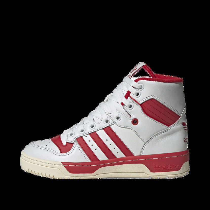 Кецове и обувки adidas Originals Rivalry Hi Crystal White Scarlet Red W Бяло | GW2181