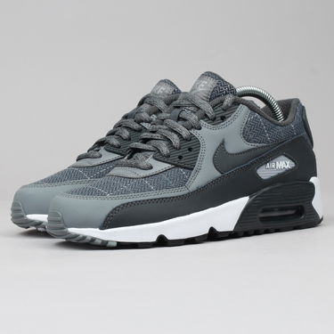 Кецове и обувки Nike Air Max 90 SE Leather GS Сиво | 859560-001, 1