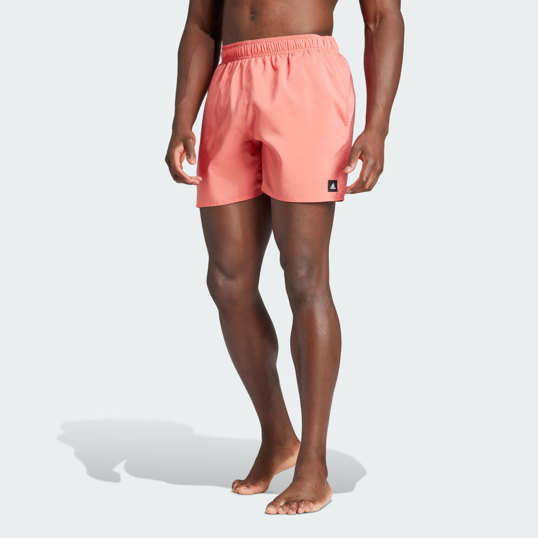 Бански adidas Performance Sportswear Solid CLX Short-Length Swim Shorts Розово | IR6223, 1