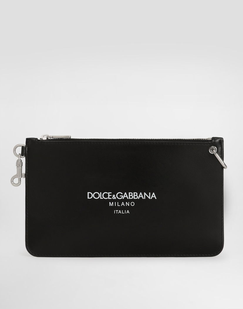 Дамска чанта Dolce & Gabbana Calfskin Toiletry Bag Черно | BP3343A6E4880999