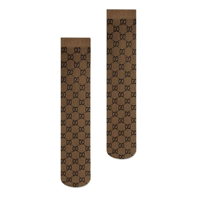 Чорапи Gucci Gucci GG Pattern Socks Кафяво | 601938-3GE75-9764