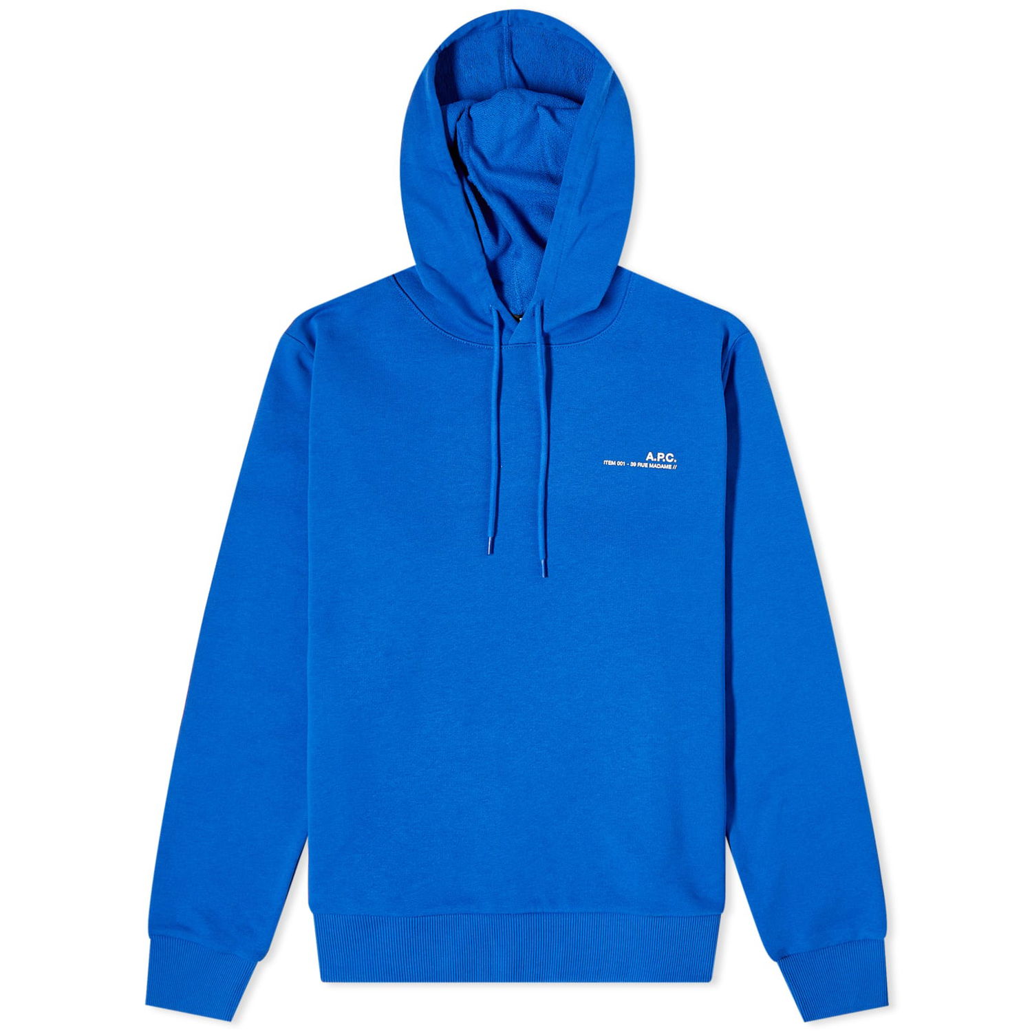 Суитчър A.P.C. Item F Logo Hoodie Синьо | COFBQ-F27674-IAG, 0