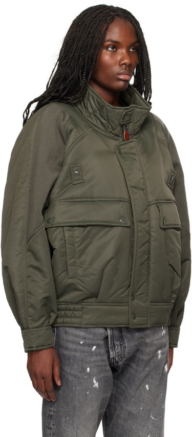 Яке бомбър R13 R13 Ribbed Flight Bomber Jacket Зелено | R13WR329 R436A, 1