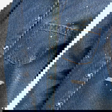 Риза Helmut Lang Paint Splattered Denim Shirt Синьо | O05DW102-21W, 5
