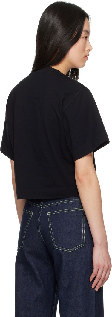Съкратен топ Off-White Off-White Jewel Mini Arrow Crop T-Shirt Черно | OWAA090S25JER0021072, 2