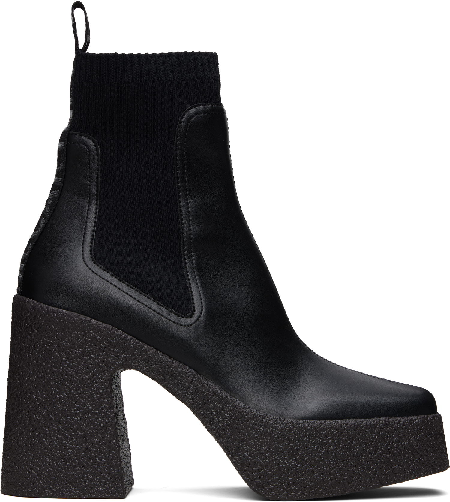 Чорапи Stella McCartney Stella McCartney Skyla Heeled Sock Chelsea Boots Черно | 810440APADE0, 0