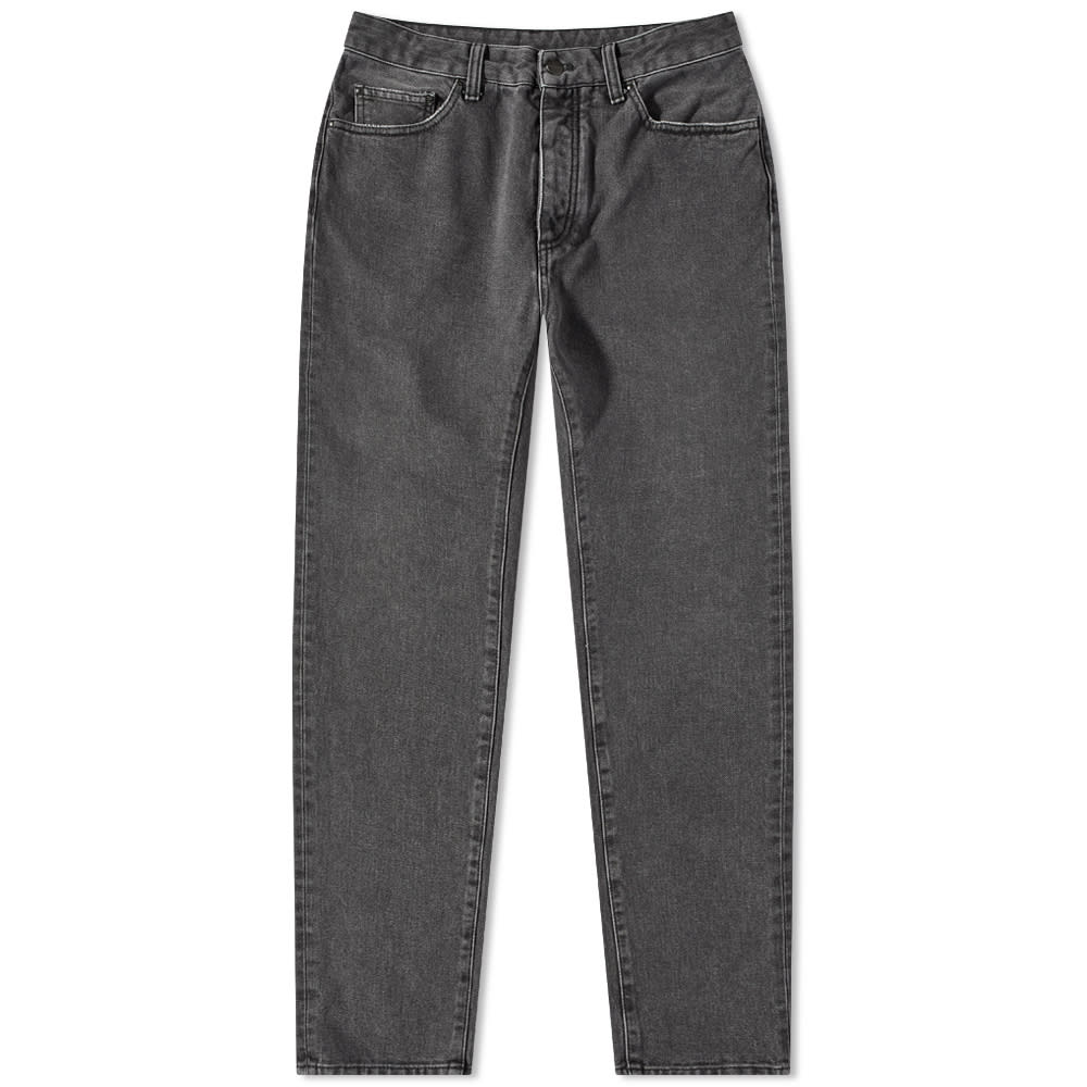 Дънки Palm Angels Curved Back Logo Jean Черно | PMYA012C99DEN0011001, 0