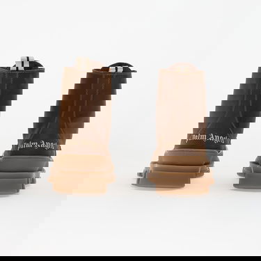 Кецове и обувки Palm Angels Track Ankle Boots Brown/ Off White Кафяво | PBIE001F25LEA0016003, 4