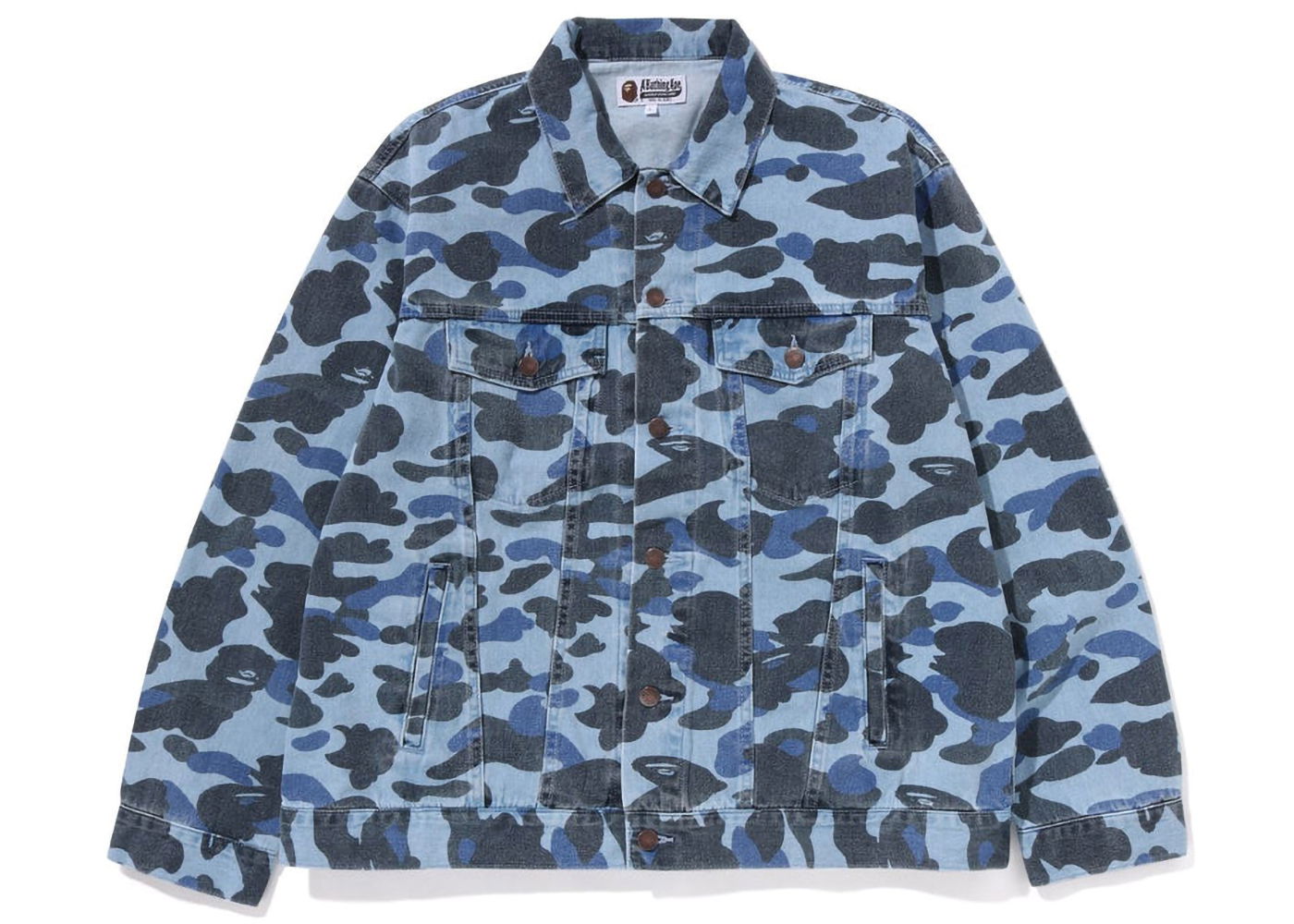 Яке BAPE Color Camo Denim Jacket Тъмно синьо | 1J30-140-008, 0
