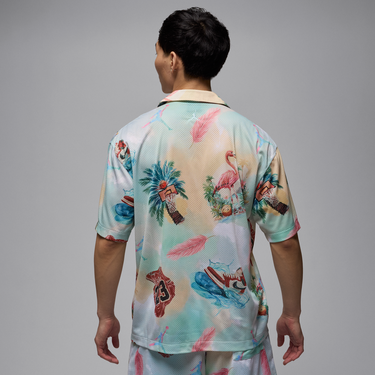 Риза Jordan Jordan Essentials Camp Print Shirt Многоцветен | IB3007-133, 4
