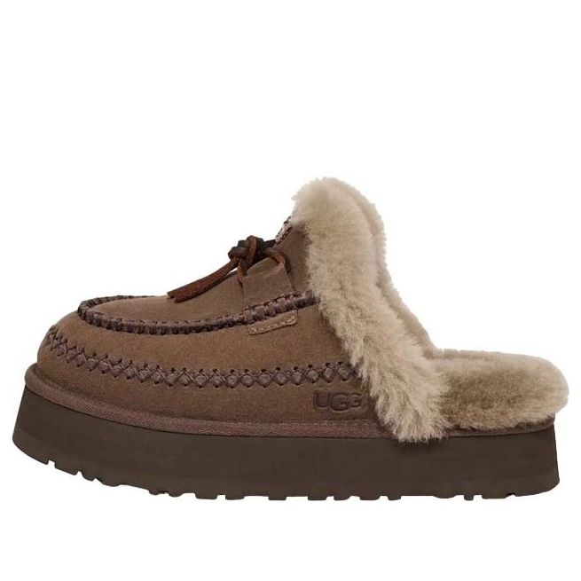 Кецове и обувки UGG Disquette Alpine Slippers Кафяво | 1158260-HCK, 0