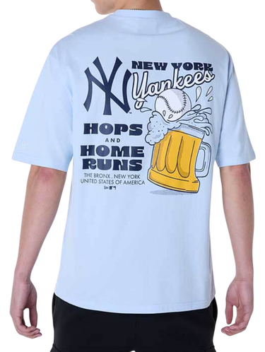 Тениска New Era New Era MLB New York Yankees Food Graphic Oversized T-Shirt Синьо | 60596211-60596211, 1