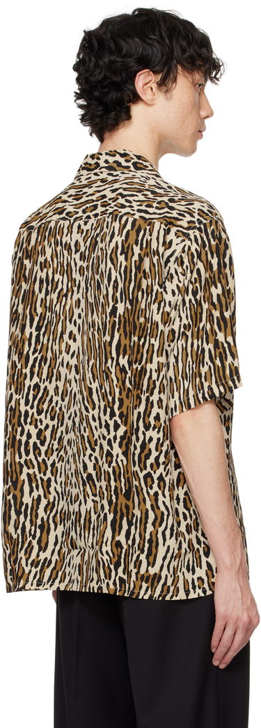 Риза WACKO MARIA WACKO MARIA Leopard Print Shirt Бежово | 24FWE-WMS-HI01, 2