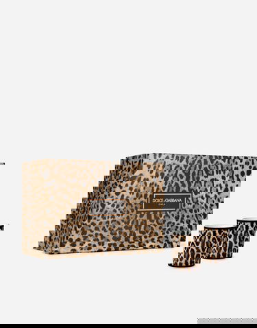 Домашен декор Dolce & Gabbana Leopard Print Gift Box With 2 Porcelain Glasses Многоцветен | TC0S22TCA71UL003, 0