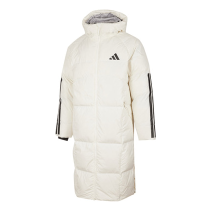 Яке adidas Originals COLD.RDY 3-Stripes Long Down Jacket Бяло | JG3838