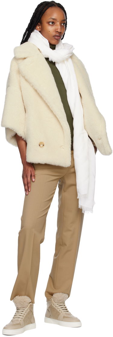 Шал Max Mara Max Mara Pepli Scarf Бяло | 2345410436600 45410436, 2