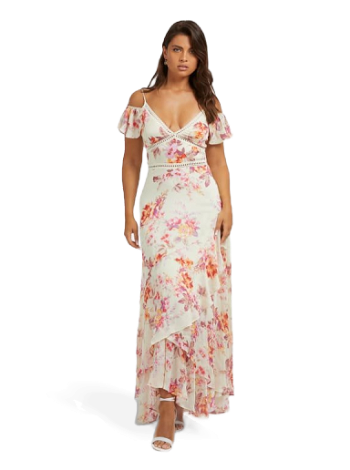 GUESS Floral Print Long Dress W3YK0QWDW52